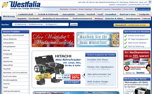 Neu Westfalia Ch Online Shop Digital Shopping